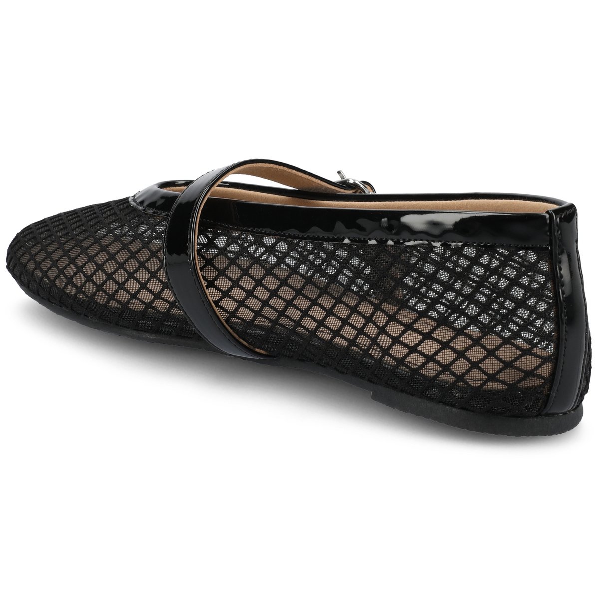 Женские платья Journee Collection Journee Women's Casha Mesh Dress Flats, Black 10 — фото 7