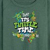 Women's - Teenage Mutant Ninja Turtles - It's Turtle Time Lightweight French Terry Wide Neck Long Sleeve Shirt - 2 of 4