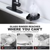 WOWOW 5 in. Metal Glass Rinser for Kitchen Sinks in Brushed Nickel - 3 of 4