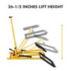 26 Inches Lawn Mower Lift,Lawn Mower Lift with Hydraulic Jack,Weight Capacity 500 LBS,for Riding Lawn Mowers Tractors,ATVs,Yellow - 3 of 4