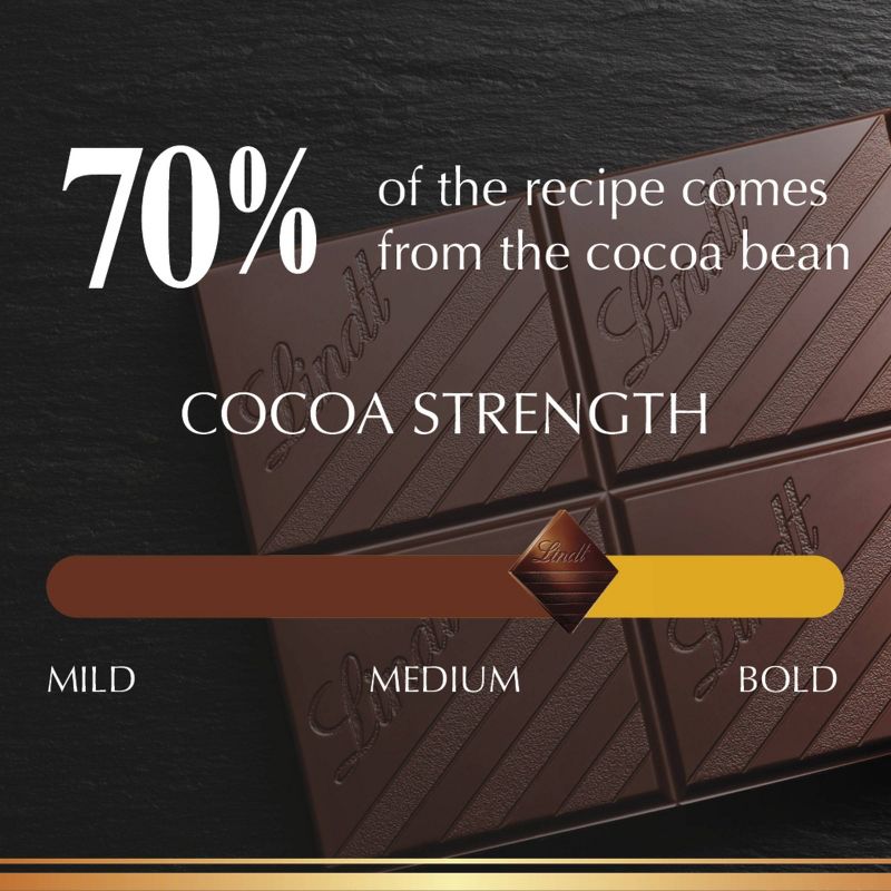 Lindt Excellence 70% Cocoa Dark Chocolate Candy Bar - 3.5 oz., 5 of 13
