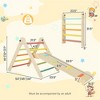 Costway 3-in-1 Triangular Climbing Toys Foldable & Height-adjustable Triangle Set Colorful/Natural - image 3 of 4