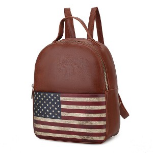MKF Collection Briella Vegan Leather Women’s FLAG Backpack by Mia K - 1 of 4