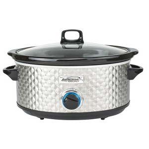 Brentwood Select 7 Quart Slow Cooker in Silver - 1 of 4