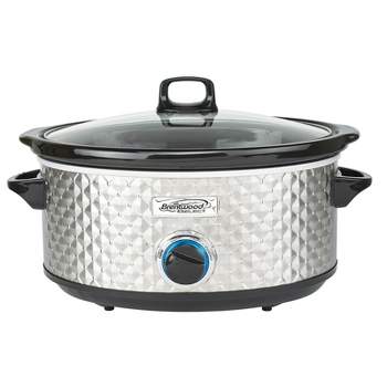Brentwood Select 7 Quart Slow Cooker in Silver