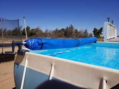 Intex 12' Swimming Pool Solar Cover Tarp & 12' Swimming Pool Debris Cover :  Target