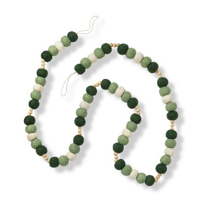 TAG Woodland Felt & Wood Bead Garland