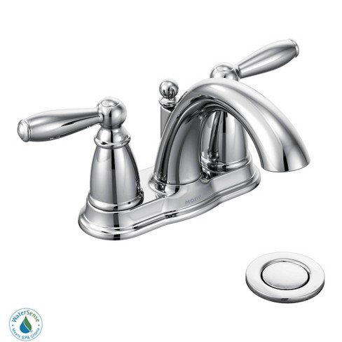 Moen 6610 Brantford Double Handle Centerset Bathroom Faucet