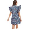 LEVEN SIXTEEN Floral Baby Doll Mini Summer Dress - 2 of 3