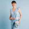 Disney Bag, Crossbody, Cinderella Running Pose Silhouette and Carriage, Blues Golds, Vegan Leather - 4 of 4