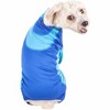 Pet Life (R) Active 'Warm-Pup' Heathered Performance 4-Way Stretch Two-Toned Full Body Warm Up - image 2 of 4