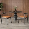 SEVOBAL Dining Chairs Set of 2 Mid Century Modern Kitchen Room Chairs for Dining Room Dining Table Chairs with Solid Wood Legs, Brown, 54"*56"*76" - 2 of 4