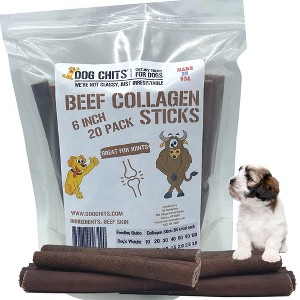 Dog Chits Collagen Sticks for Dogs and Puppies | Naturally Loaded w/Collagen | Amazing for Joints and Skin | Odor Free | All Natural | - 1 of 4