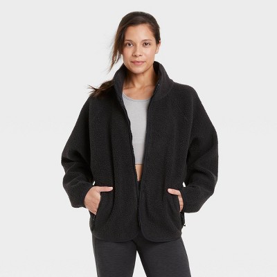 sherpa jacket women target