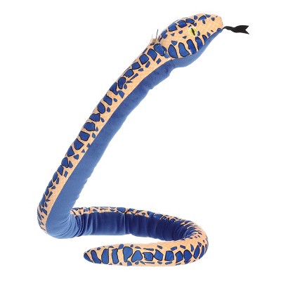 Aurora X large Kusheez Snake Playful Stuffed Animal Blue 52