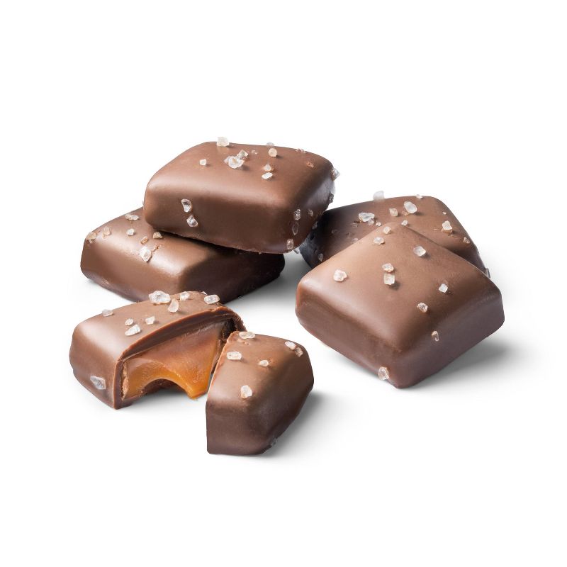 Milk Chocolate Sea Salt Caramels Candy - 11oz - Favorite Day&#8482;, 3 of 7