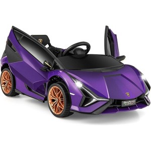 Costway 12V Ride on Car  with 2.4G Remote Control LED Lights MP3 Music Horn - 1 of 4