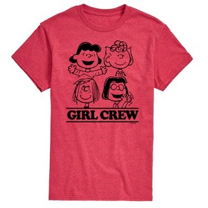 Men's - Peanuts - Girl Crew Short Sleeve Graphic T-Shirt - 1 of 4