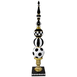 Northlight Commercial Size Ball Finial Christmas Decoration - 71.25" - Black and White - 1 of 4
