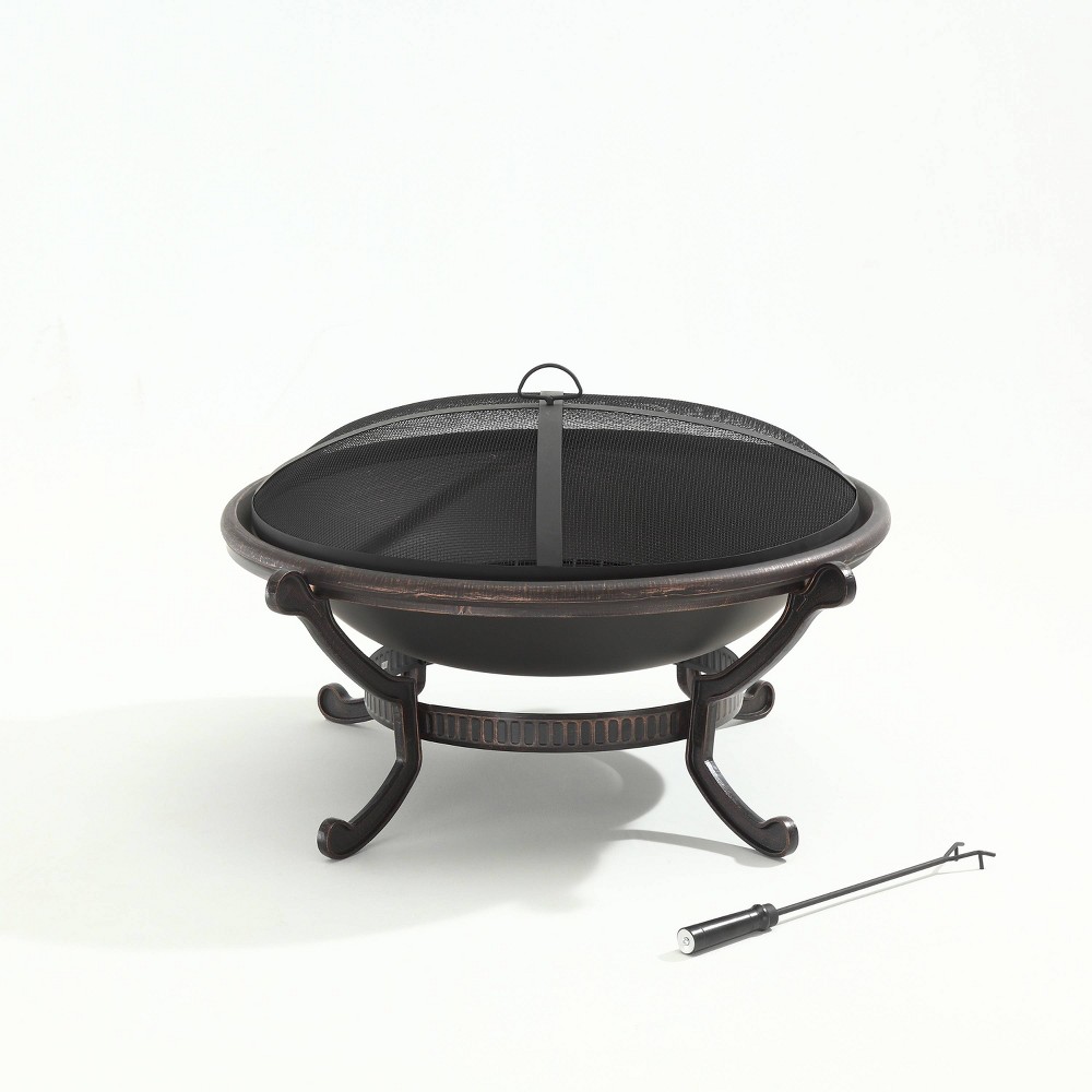 Photos - Electric Fireplace Crosley Ashland Firepit - Black  