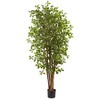 Nearly Natural 6-ft Black Olive Silk Tree - image 2 of 4