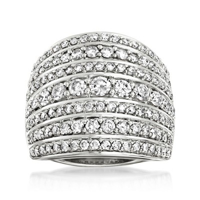 Ross-Simons 2.00 ct. t.w. Diamond Multi-Row Ring in Sterling Silver