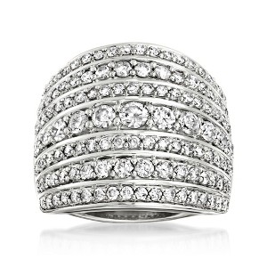 Ross-Simons 2.00 ct. t.w. Diamond Multi-Row Ring in Sterling Silver - 1 of 4