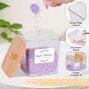3-Pack Clear Laundry Pods Container & Dryer Sheet Holder Set with Bamboo Lids and Labels for Scent Booster, Powder, Pod Organization - 2 of 4