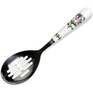 Portmeirion Botanic Garden Slotted Spoon, Kitchen Spoon for Cooking and Serving, Pansy Floral Design, Made from Stainless Steel with Porcelain Handle - 1 of 4
