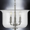 Urban Ambiance Luxury French Rustic Ceiling Light,  11.875"H x 13.75"W,  Brushed Nickel Finish, UHP3730 - 4 of 4