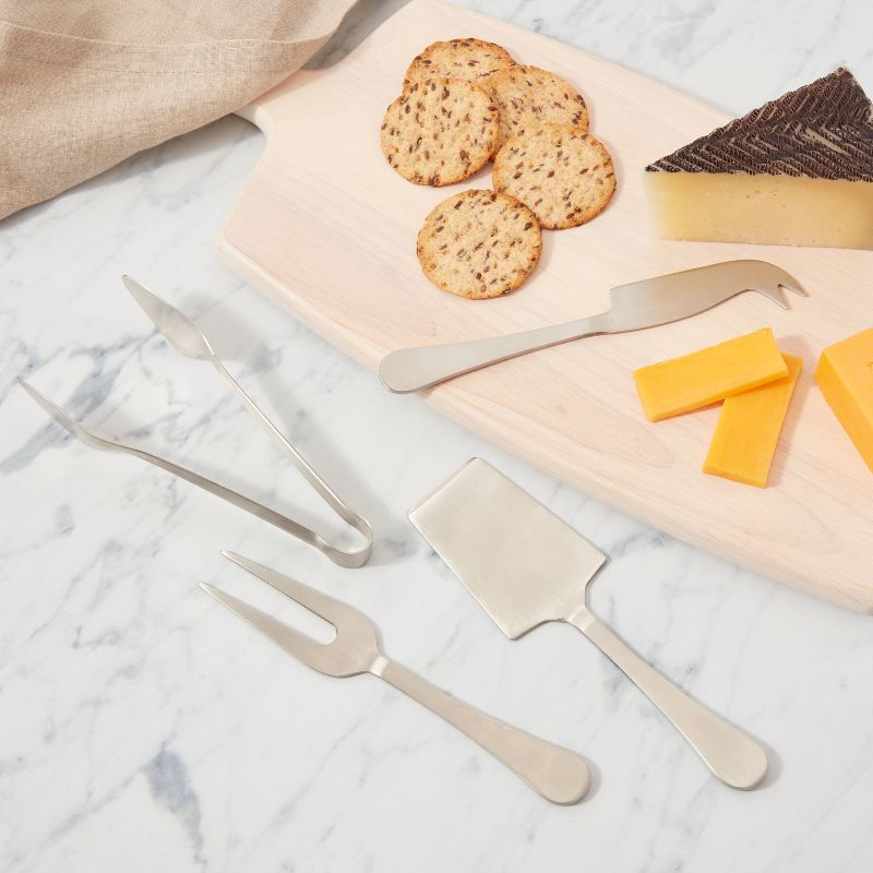 4pc Stainless Steel Cheese Knive Serving Set - Threshold&#8482;, 3 of 5