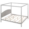 NicBex King Size Canopy Bed 83.9" L Modern Pine Bed Frame with Headboard and Support Legs for Bedroom, No Box Spring Required - 3 of 4
