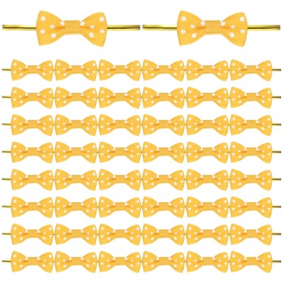 Unique Bargains Polyester Multipurpose Use Durable Flexible Gift Wrap Bows 200 Pcs