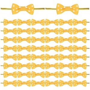 Unique Bargains Polyester Multipurpose Use Durable Flexible Gift Wrap Bows 200 Pcs - 1 of 4
