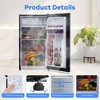 Portable Fridge 3.2 Cu.Ft, Fridge With Freezer Single Design, Ideal for Bedroom - 3 of 4