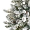 Nearly Natural 5-ft Flocked Livingston Fir Artificial Christmas Tree with Pine Cones and 498 Bendable Branches - 3 of 4