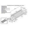 AFI Furnishings Warren Platform Bed T with Footboard & Drawers AW - 3 of 4