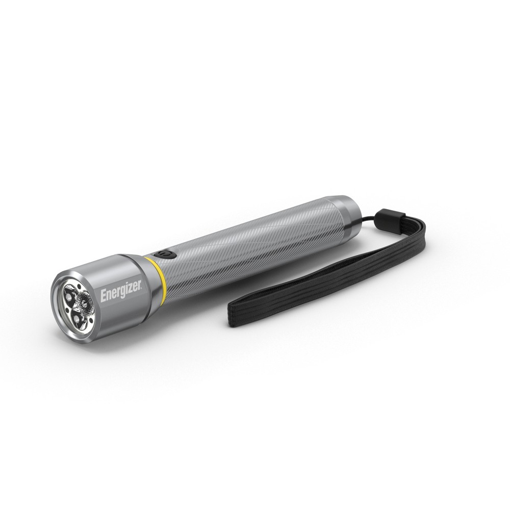 Photos - Flashlight Energizer 2AA Vision LED HD Metal : 400 Lumens, Water & Impact-Resistant, 5 Modes, Silver, Includes Batteries 