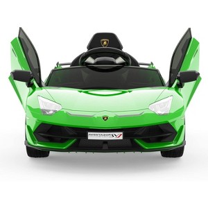 12V Licensed Lamborghini Kids Ride-On Car, Electric Battery-Powered Sports Car with Remote Control, Hydraulic Doors, 2 Speeds, ASTM Certified - 1 of 4
