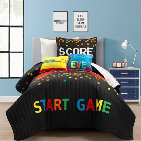 Video Games Reversible Oversized Comforter Set, Lush Decor Kids