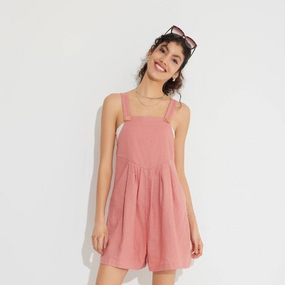 Women's Pleated-Front Romper - Wild Fable™