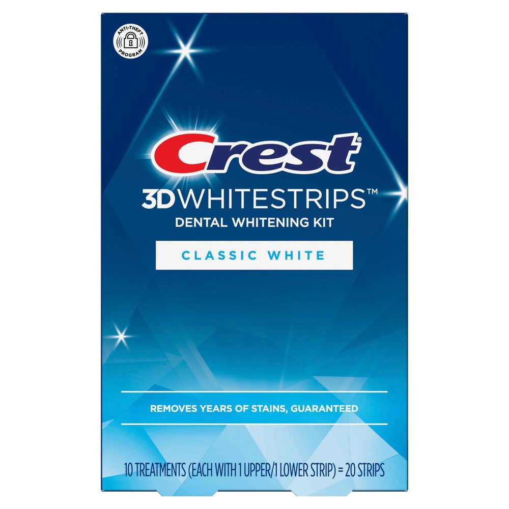 Crest 3D Whitestrips Classic White At-home Teeth Whitening Kit - 10 Treatments -  80137822