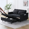 TiramisuBest 55"green velvet sofa, elegant with convenient pockets, clever interpretation of the three-in-one conversion art - 4 of 4