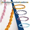 4 Pieces Baseball Necklaces for Boys,Three Braided Rope Tornado Sports Titanium Necklaces,Baseball Accessories Drip - 4 of 4