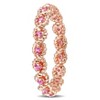 EVERLY JEWELRY |Multiple-color option 10K Gold Infinity Ring with Multiple color created gemstone Options. - 2 of 4