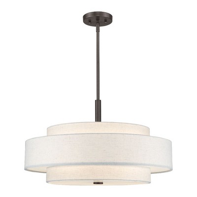 Livex Lighting Monroe 5 - Light Pendant in  English Bronze