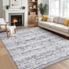 COZONY Washable Bohemian Area Rug, Neutral Vintage Print Non Slip Soft Carpet for Living Room Bedroom - 3 of 4