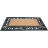HomeRoots 18" X 30" Beige and Black Rubber and Coir Outdoor Door Mat - 4 of 4