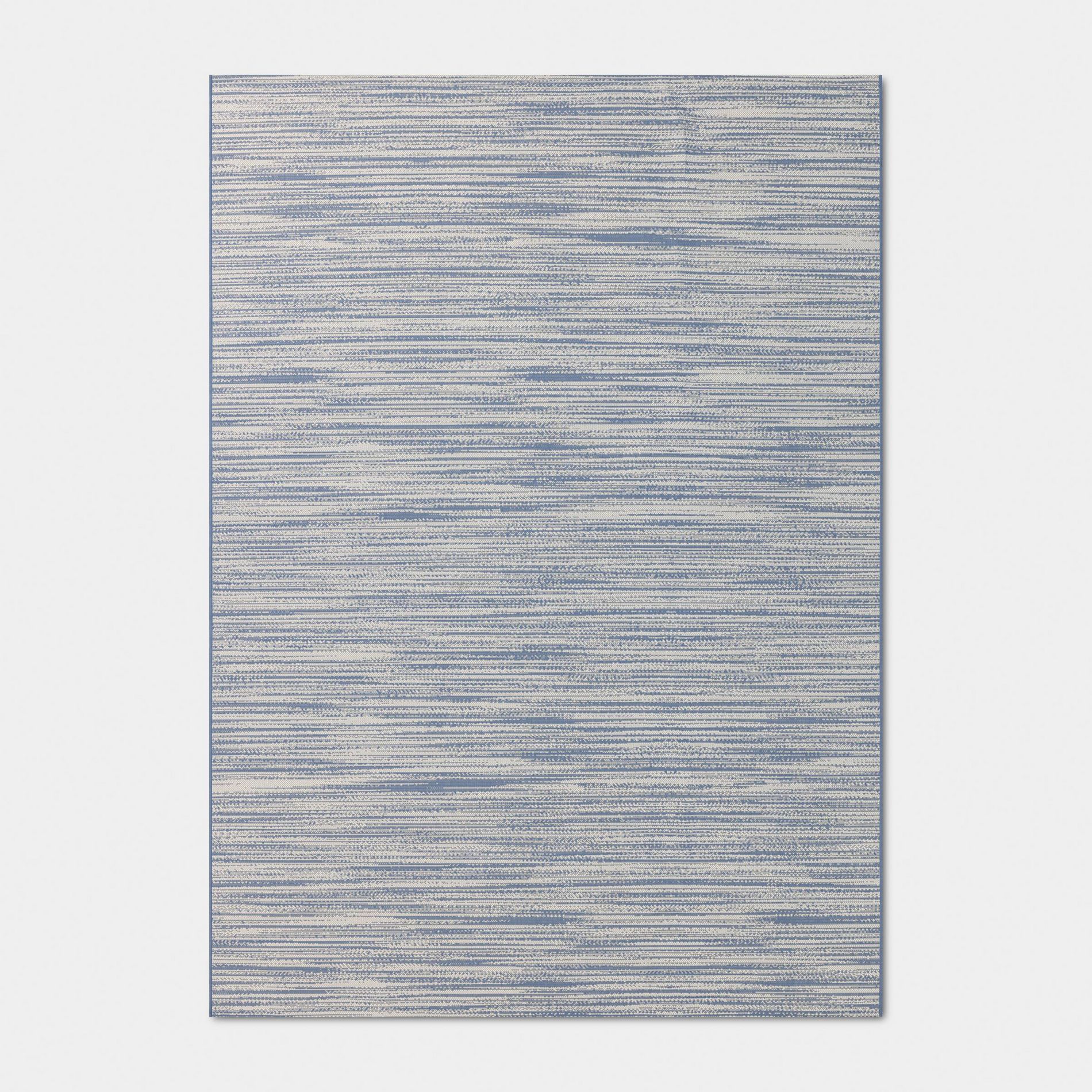 Melange Rectangular Woven Indoor Outdoor Area Rugs Blue - Threshold™