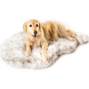 PAW BRANDS PupRug Faux Fur Orthopedic Luxury Dog Bed - 1 of 4